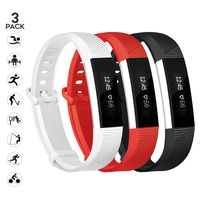 Newest Compatible with Fitbit Alta HR and Alta Band Replacement,sunyfeel 12 colors Fashion Sports Silicone Personalized Replacement Bracelet with Metal Clasp for Fitbit Alta HR/Alta