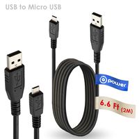 T-Power (6.6 ft) Micro-USB to USB Cable Compatible with Anker Astro E3 E4 E5 Mini Slim2 Slim3 Astro2 2nd Generation Astro 3 SlimTalk,New Trent iTorch IMP52D External Battery Pack Charging Cord
