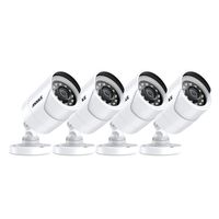 ANNKE CCTV Bullet Camera White 1080P HD TVI Add-on Surveillance Security Camera, IP66 Outdoor Camera with IR Night Vision