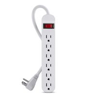 Belkin 6-Outlet Power Strip with 5-Foot Right-Angled Power Plug (F9P609-05R-DP) (Renewed)