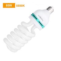 RALENO 85 Watt Photography Studio Light Bulb, CFL Full Spectrum, 5500K, E27 Base, Daylight Balanced, Fluorescent Spiral Light