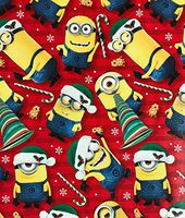 Despicable Me Minions Christmas Wrapping Paper Gift Wrap (3.33 Feet Wide - 70 Sq Feet)