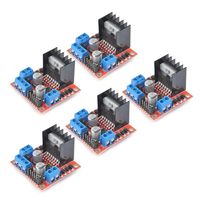 TIMESETL 5Pack L298N Stepper Motor Driver Controller Board Dual H Bridge Module for Arduino Electric Projects