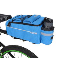 Lixada Insulated Trunk Cooler Bag for Warm or Cold Items,Bicycle Rear Rack Storage Luggage,Reflective MTB Bike Pannier Bag (Blue)