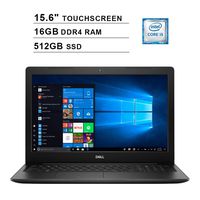 2020 Dell Inspiron 3000 15.6 Inch Touchscreen Laptop (8th Gen Intel Quad-Core i5-8265U up to 3.9GHz, 16GB DDR4 RAM, 512GB SSD, Intel UHD 620, WiFi, Bluetooth, HDMI, Windows 10)