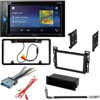 CACHÉ KIT2448 Bundle W/Car Stereo with Bluetooth, Backup Camera for 2005 - 2009 Pontiac G6 Double DIN Multimedia DVD Touchscreen Receiver W/Complete Installation Kit (5Item)