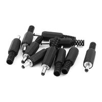 uxcell a15113000ux2469 3.5mmx1.3mm Male Solder DC Power Tip Jack Connector Pack of 10