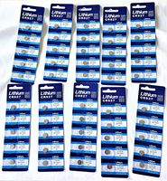 New CR927 Button Coin Cell Batteries Lithium Metal Manganese Dioxide 3.0v in Retail Blister Pack Cards (50)
