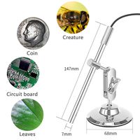 USB Microscope, Portable Digital Microscope Camera with True 10x to 200x Magnification, Soldering Video Microscope Magnifying Camera Digital Coin Magnifier for Android, Mac and Windows PC