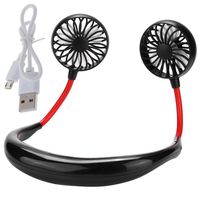 Neck Fan Portable USB Rechargeable Mini Neckband Fan 360 Degree Adjustment Handfree Wearable Cooler Fans for Traveling/Camping/BBQ/Gym/Outdoor/Office(3 Speed ,5-10 Working)