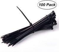 100 Pcs Nylon Cable Zip Ties with Adjustable Durable Self-Locking 4 inch Width 0.16inch for Home Office Garage Workshop Heavy Duty