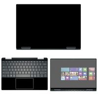 Decalrus - Protective Decal Black Skin Sticker for Dell XPS 13 7390 2-in-1 (13.3" Screen) case Cover wrap DellXPS-7390-2in1-90