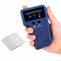 Jahyshow Handheld 125KHz RFID ID Card Writer/Copier Duplicator + 5pcs Writable T5577 Cards