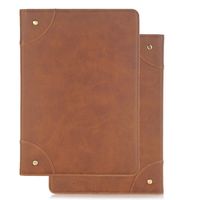 Cover for Tab 4 10.1,HuLorry Folio lightweight Tablet Case Vintage Book Style Composition Cover PU Leather Duty Rugged Protective Heavy Case for 2014 Samsung Galaxy Tab 4 10.1