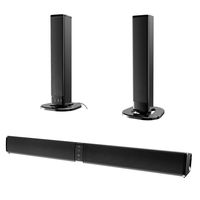 Soundbar, Sound Bar Wired & Wireless Sound Speaker, Detachable Soundbar Home Theater Dual Connection Methods for PC Smartphones Music and Movie