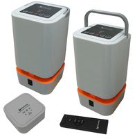 Wolverine WIOS-5.8 Wireless Indoor-Outdoor 5.8GHz and Bluetooth Dual Band Surround Sound Twin Speakers (Gray)