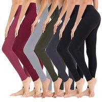 SYRINX High Waisted Leggings for Women - Soft Athletic Tummy Control Pants for Running Yoga Workout