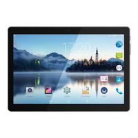 Huashe 10 inch 3G Unlocked GSM Phone Call Android Tablet Eight Core IPS Screen Dual Sim Card Slots Dual Cameras GPS WiFi Bluetooth (Metallic Black)