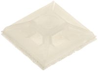 Morris 20392 Morris Products 20392 Self-Adhesive Tie Mount, 1/2" Width, 1/2" Length (Pack of 100),  Natural