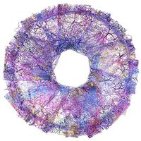 Wuligirl 100pcs Purple Coralline Drawstring Organza Jewelry Bags 3.54 by 4.72 inches Wedding Baby Shower Party Sachets Soaps Marbles Coins Christmas Gift Bags for Women (100pcs Purple Coralline)