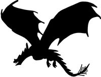hBARSCI Flying Dragon Vinyl Decal - 5 Inches - for Cars, Trucks, Windows, Laptops, Tablets, Outdoor-Grade 2.5mil Thick Vinyl - Black