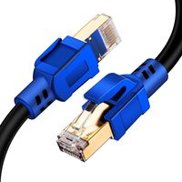 Yeung Qee CAT 8 Ethernet Cable, High Speed 26AWG 40Gbps 2000Mhz Patch Cord, with Gold Plated RJ45 Connector,High Speed LAN Network Cable, for Router, Modem, Gaming, Xbox(10m/30ft)