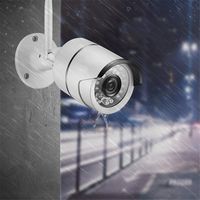 3-Pack UltraHD 4K (8MP) Outdoor Security IP Turret PoE Camera, 3840x2160, 164ft NightVision, 2.8mm Lens, IP67 Weatherproof, MicroSD Recording (128GB), White (3PACK-IP8M-T2499EW)