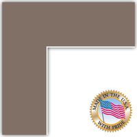 7x28 Pewter Custom Mat for Picture Frame with 3x24 opening size