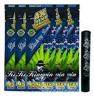 Herb Airtight Tube Pocket Protector with Kingpin Blueberry Bomb Hemp Wraps 5 Count DC Crafts Nation- Ganesha