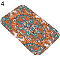 Super1798 Bathroom Lovely Flower Printed Hallway Anti-slip Door Mat Entrance Floor Carpet Rug-4#