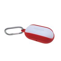 Silicone Shock Proof Protective Carrying Case for Samsung Galaxy Buds cover | One comes with Keychain for Samsung Galaxy Buds Black (Red)