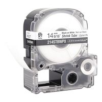 K-Sun Heat Shrink Tube, Black On White, 0.562Inw