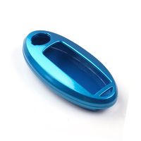 New Blue Paint Metallic Color Plastic Key Shell Cover Holder fit for NISSAN Smart Remote Key Fob key shell cover holder