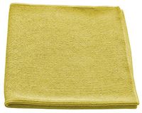 Microfiber Textured Glass Cleaning Cloth 16x16 - Yellow 12 Pack