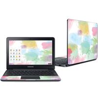 Mightyskins Skin Compatible with Samsung Chromebook 3 11.6" - Watercolor White | Protective, Durable, and Unique Vinyl Decal Wrap Cover | Easy to Apply, Remove, and Change Styles | Made in The USA