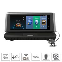 ShiZhen 8 inch Touch 4G Android Dash cam WiFi GPS Full HD 1080P Car Center Console Dashboard Video Recorder Dual Lens Registrar Dash cam ROM 16GB ADAS car dvr Camera