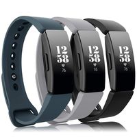 Find-MyWay Compatible with Fitbit Inspire HR Bands/Inspire Band, Inspire Replacement Accessories Silicone Bracelet Women Men Large&Small Wristband Breathable Strap for Inspire HR Fitness Trackers
