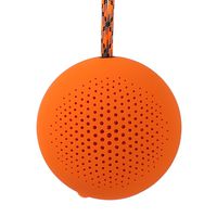 Boompods Rokpod Bluetooth Outdoor Portable Speaker (Orange) - Passive Bass - Shockproof - Water Resistant - 5 Hour Battery