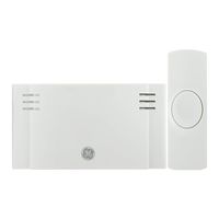 GE Wireless Doorbell Kit, 2 Melodies, 1 Push Buttons, 4 Volume Levels, 150 Ft. Range, Mountable, White, 19247, Battery-Operated Receiver, 2 Each