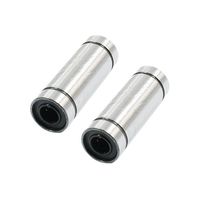 Uxcell a14041400ux1070 2Pcs LM6LUU 6mm Shaft Dia Double Wide Sealed Linear Motion Bearing, 0.47" width, 0.24 Metal
