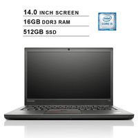 2019 Lenovo Thinkpad T450 14 Inch Business Laptop (Intel Dual Core i5-5300U up to 2.9GHz, 16GB DDR3L RAM, 256GB SSD, Intel HD 5500, WiFi, Bluetooth, Windows 10 Pro) (Renewed)