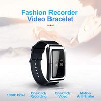 Digital Voice Recorder & VCR with Wristband Bracelet USB Spy Audio Recorder Pen for Meeting, Lecture, Conversation, Interview