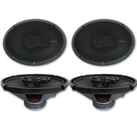 4 x Rockford Fosgate R169X3 6x9" 3-Way Car Audio Coaxial Speakers 6" x 9"