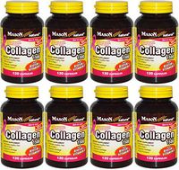 Mason Vitamins Collagen Plus Biotin & Vitamin C 1500 mg 120 Capsules per Bottle PACK of 8