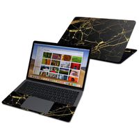 Mightyskins Skin Compatible with Apple MacBook Air 13" (2018) - Black Gold Marble | Protective, Durable, and Unique Vinyl Decal Wrap Cover | Easy to Apply, Remove, and Change Styles | Made in The USA