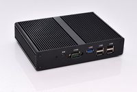 Celeron J1900 Quad core 2.4GHz Mini Box PC Fanless Barebone Nano PC HTPC with Support Linux/windows USB3.0 HDMI VGA GBE COM Wifi included,Aluminum shell,HD 1080P