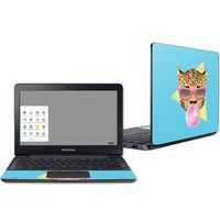 Mightyskins Skin Compatible with Samsung Chromebook 3 11.6" - Bubble Gum Cheetah | Protective, Durable, and Unique Vinyl Decal Wrap Cover | Easy to Apply, Remove, and Change Styles | Made in The USA