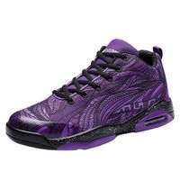 Men Walking Shoes Sneakers,Men's Running Shoes Fashion Breathable Sneakers Mesh Soft Sole Casual Athletic Lightweight Purple