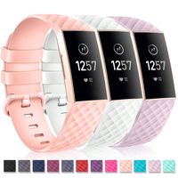 HUMENN Bands Compatible for Fitbit Charge 3,Classic & Special Edition Replacement Sport Wristband Compatible for Charge 3 and Charge 3 SE, Large Small