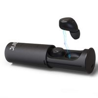 Miric Wireless Earbuds, Mini in-Ear Headsets, Hands-Free Noise Canceling, Bluetooth Headsets with Portable Charging Case and Built-in Mic for iPhone Smartphones Laptop